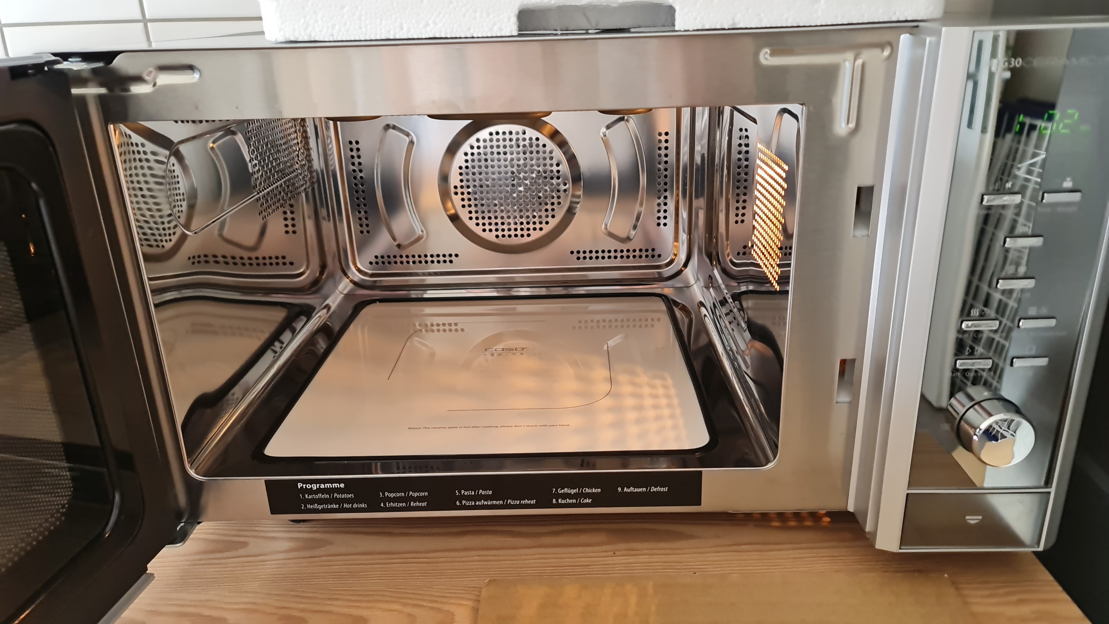 CASO MCG25 Chef Mikrowelle 25 Liter Grill Heißluft Drehteller