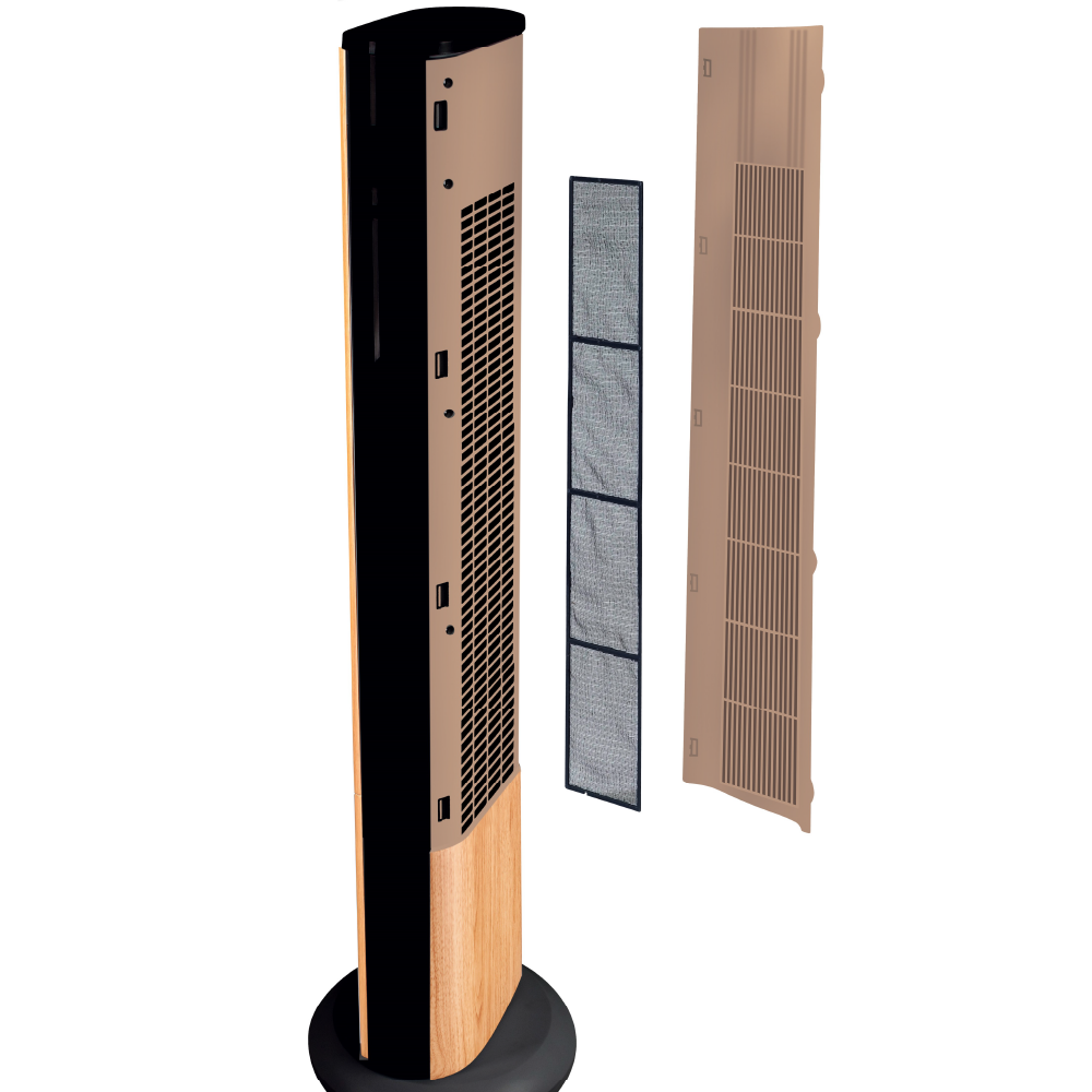 Solis Easy Breezy 757 Turmventilator Holzoptik 50 Watt