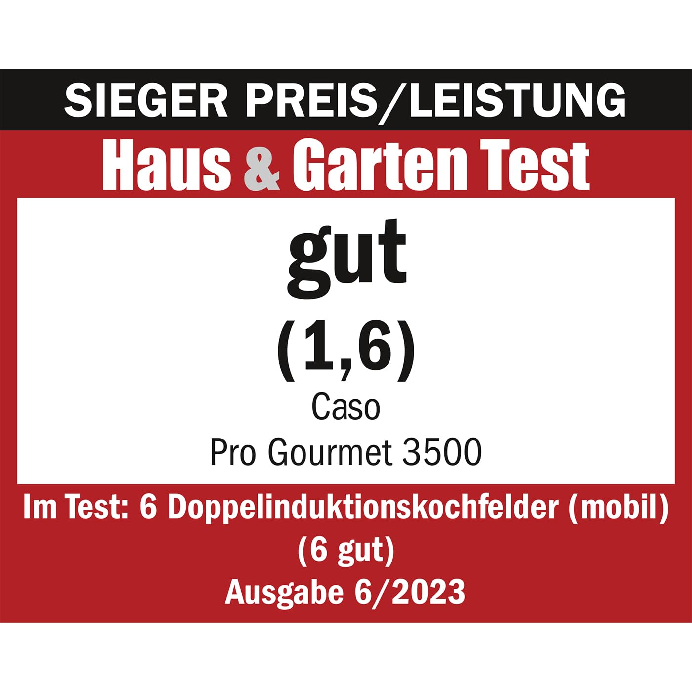 Caso Pro Gourmet 3500 Doppel-Induktionskochfeld 3500 Watt