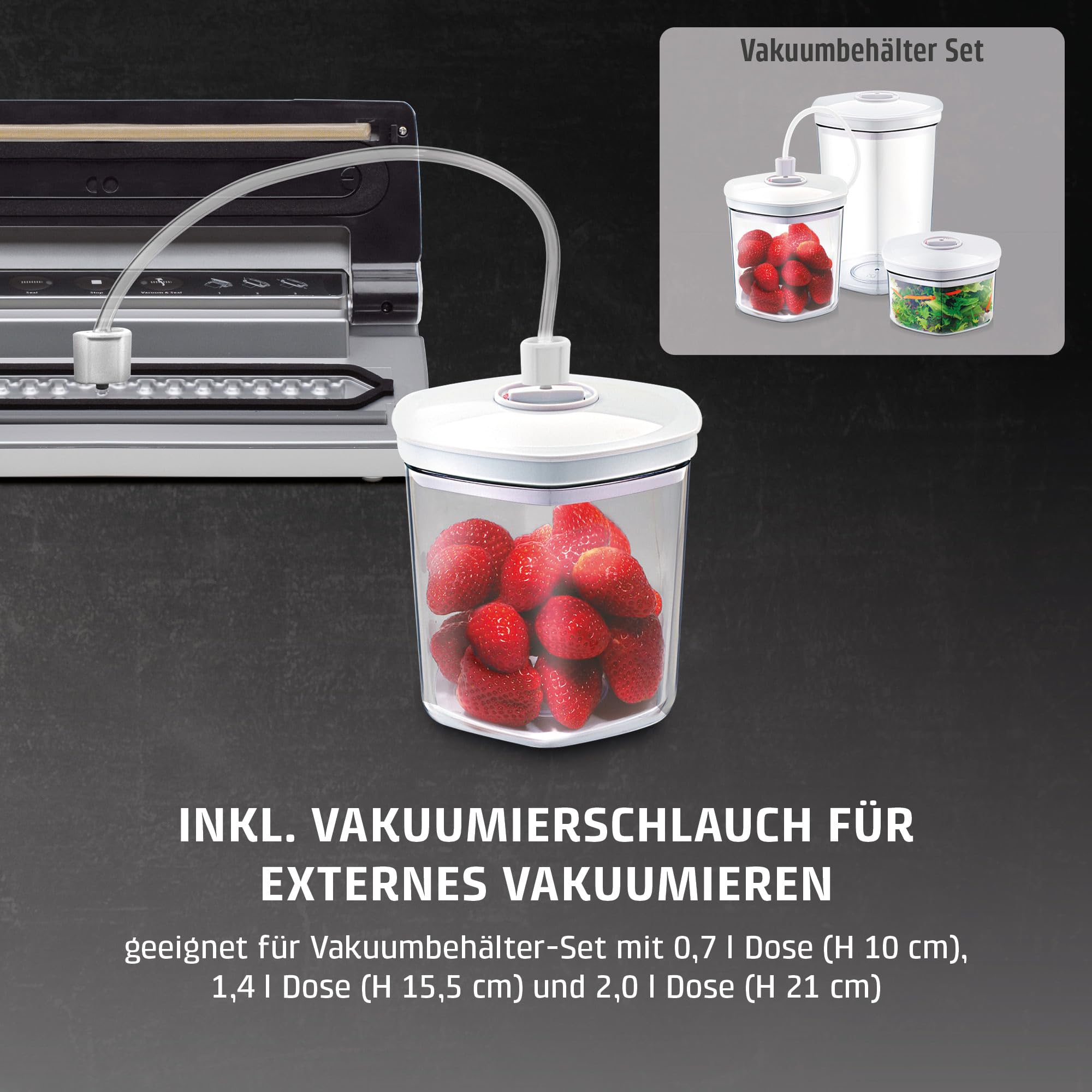 CASO VC15 Vakuumierer mit 10 Beuteln 30 cm Schweißnaht