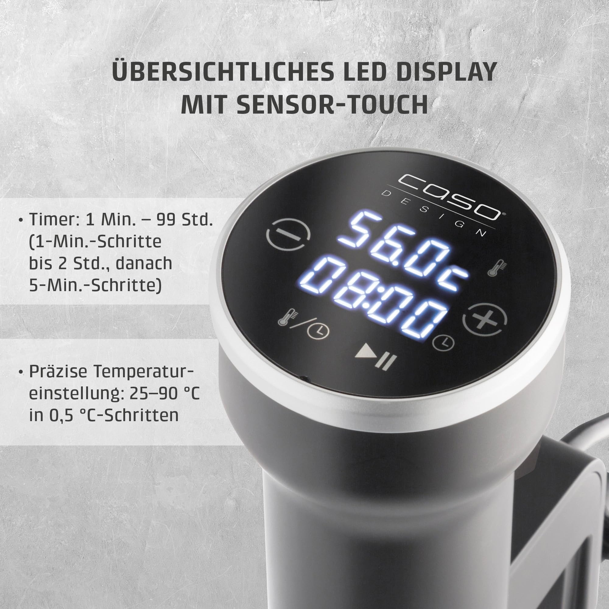 Caso SV400 Sous Vide Stick Edelstahl 1000 W