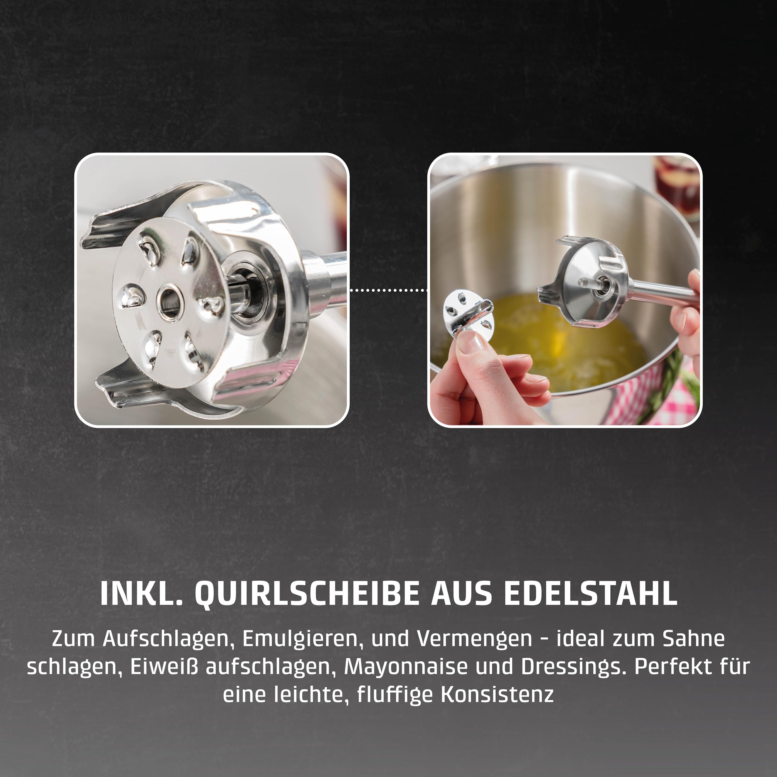 CASO HB 2400 Pro XL Stabmixer Edelstahl 29 cm 350 W
