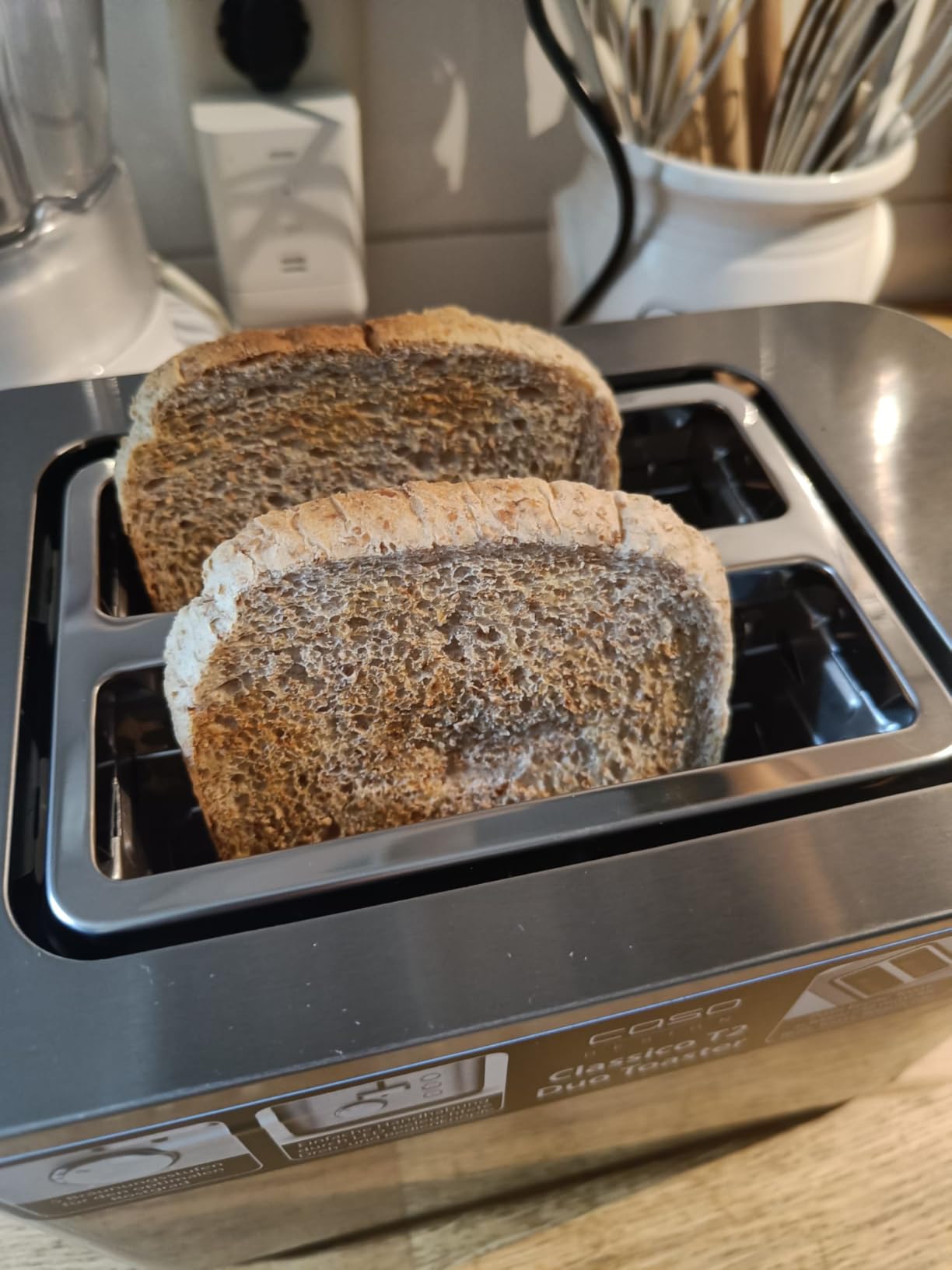Caso Selection T2 Toaster Edelstahl 2 Scheiben 7 Stufen