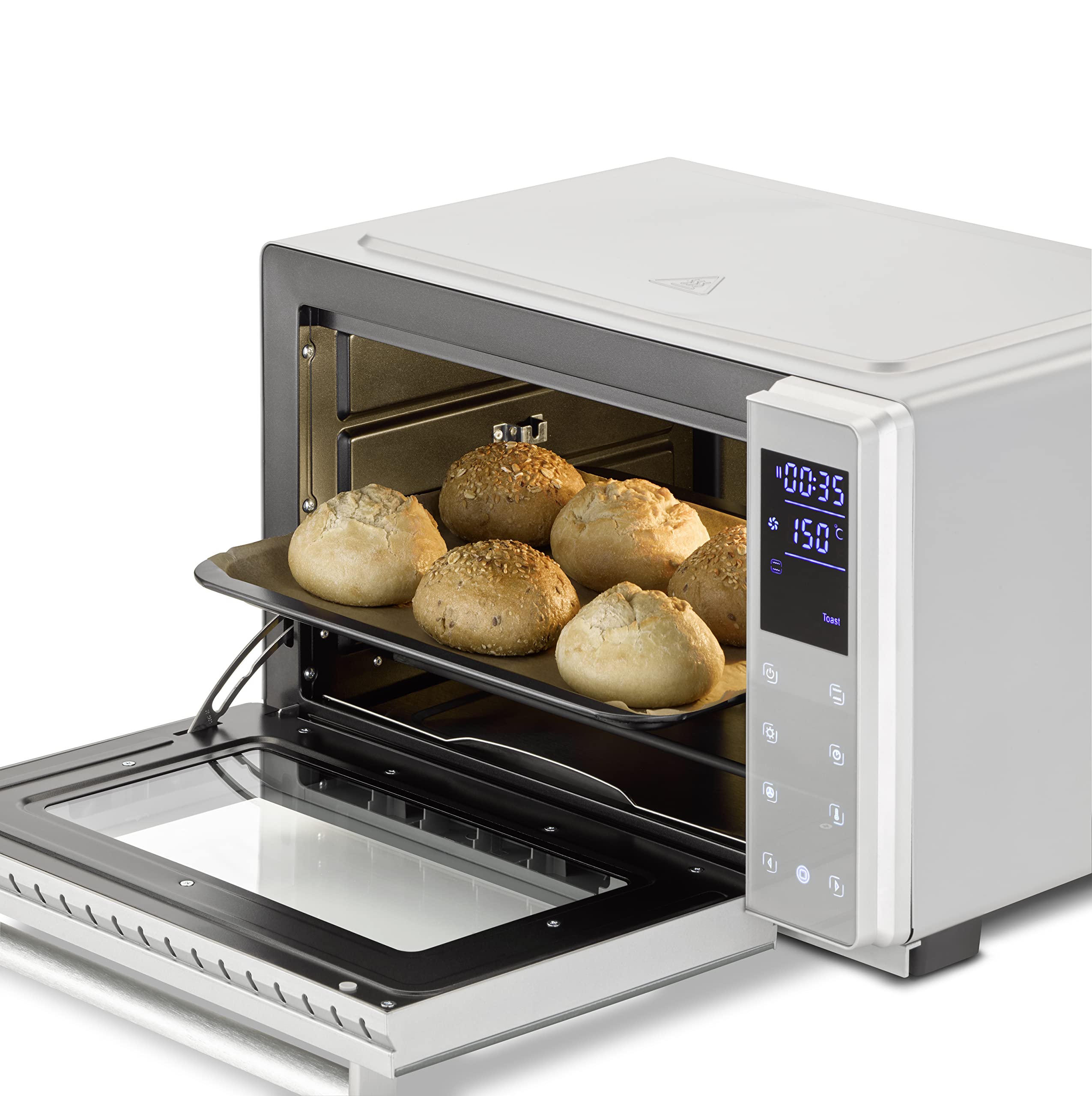 CASO Bake & Style 26 Touch Mini-Backofen 30cm Pizzastein