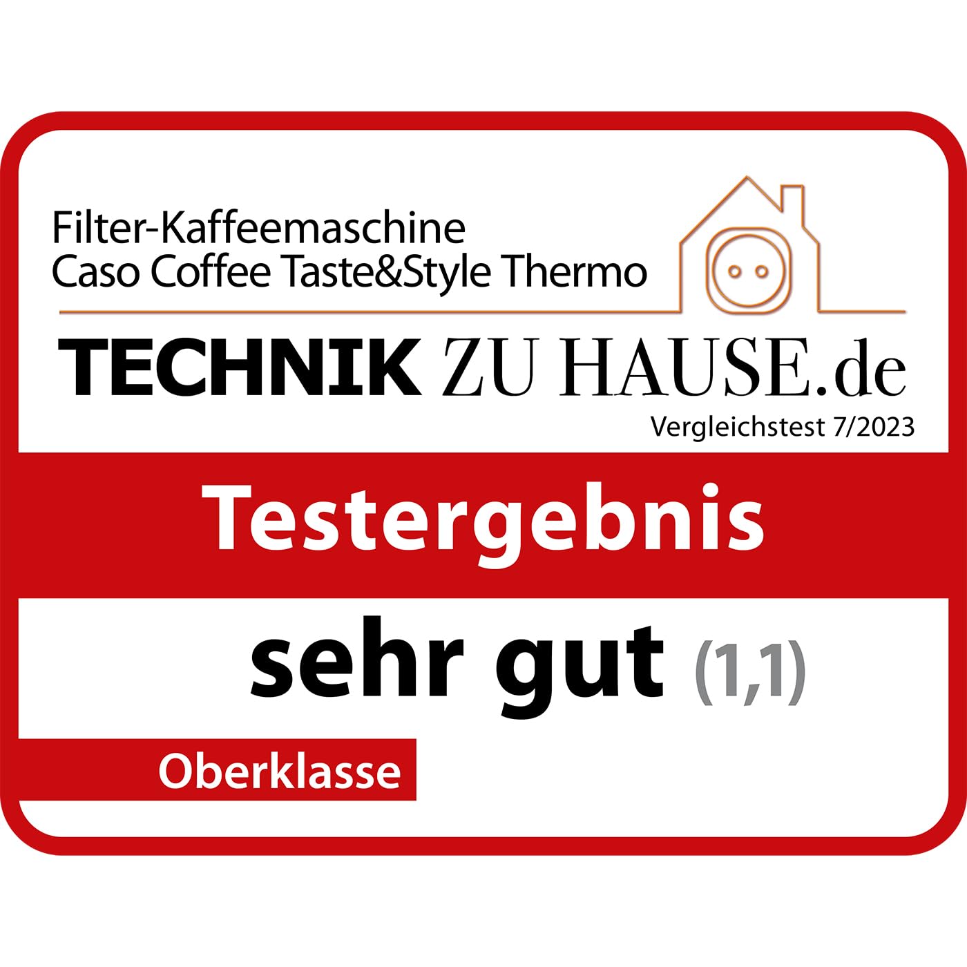 Caso Coffee Taste&Style Thermo Kaffeemaschine 1,2 L