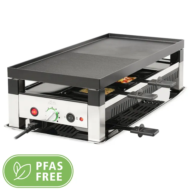 Solis 5 in 1 Table Grill Raclette Pizza Tischgrill 8 Personen
