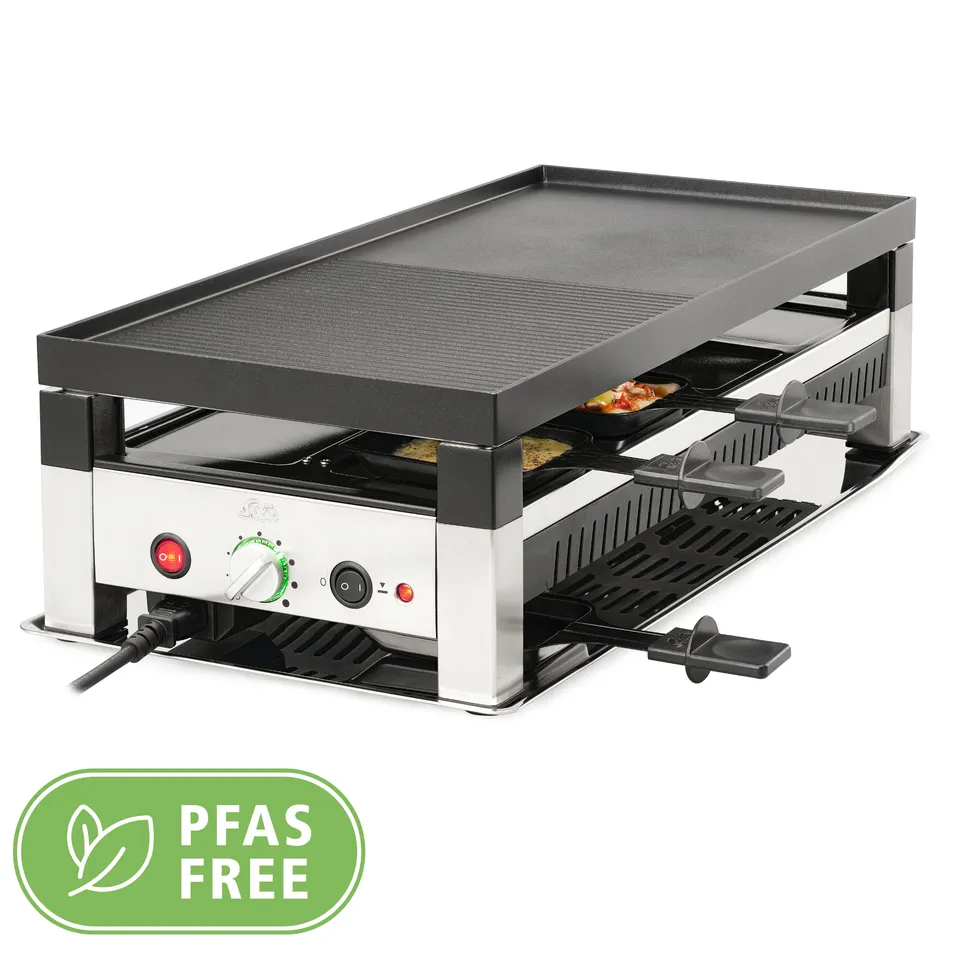 Solis 5 in 1 Table Grill Raclette Pizza Tischgrill 8 Personen