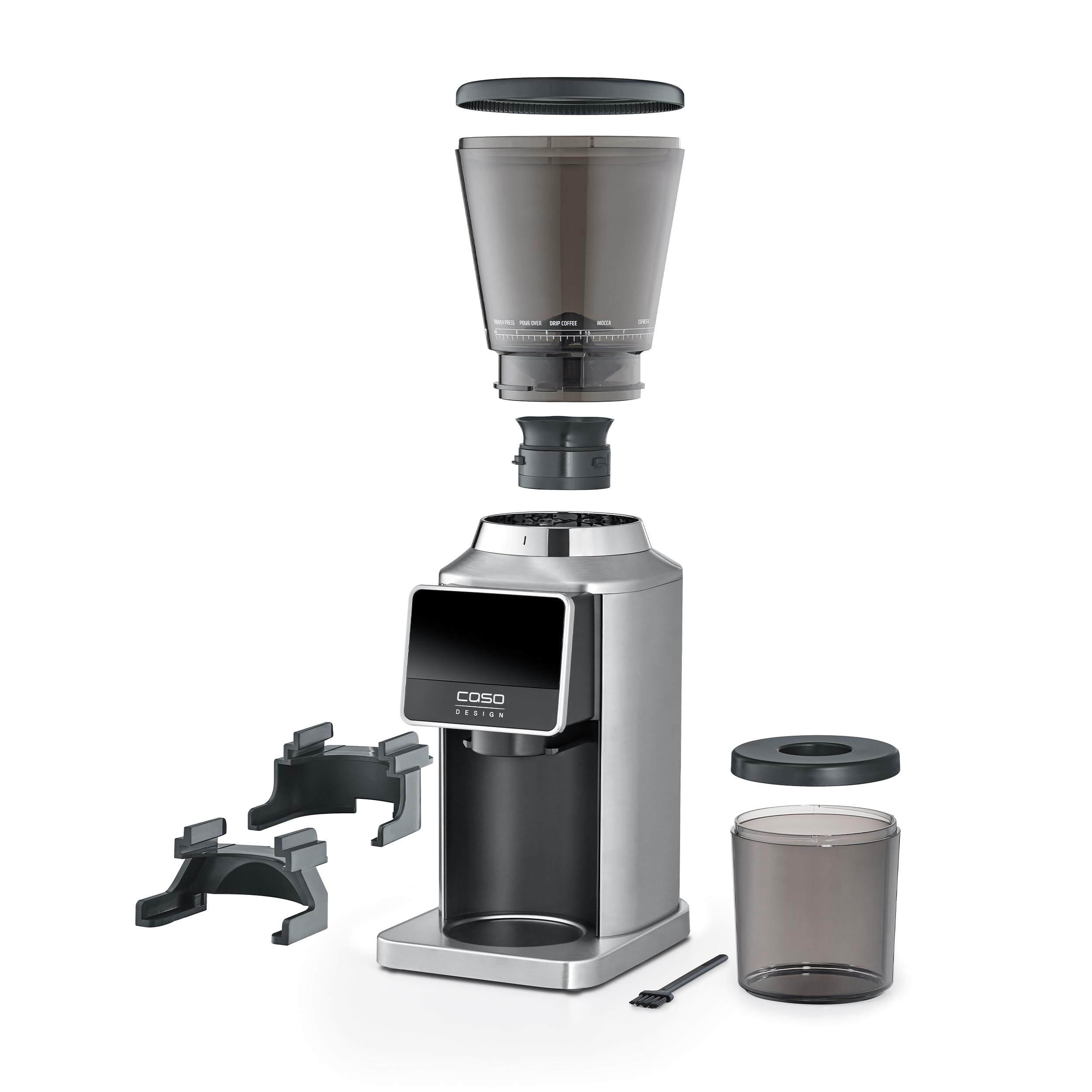 Caso BaristaChef Inox Pro Kaffeemühle Edelstahl 320 g