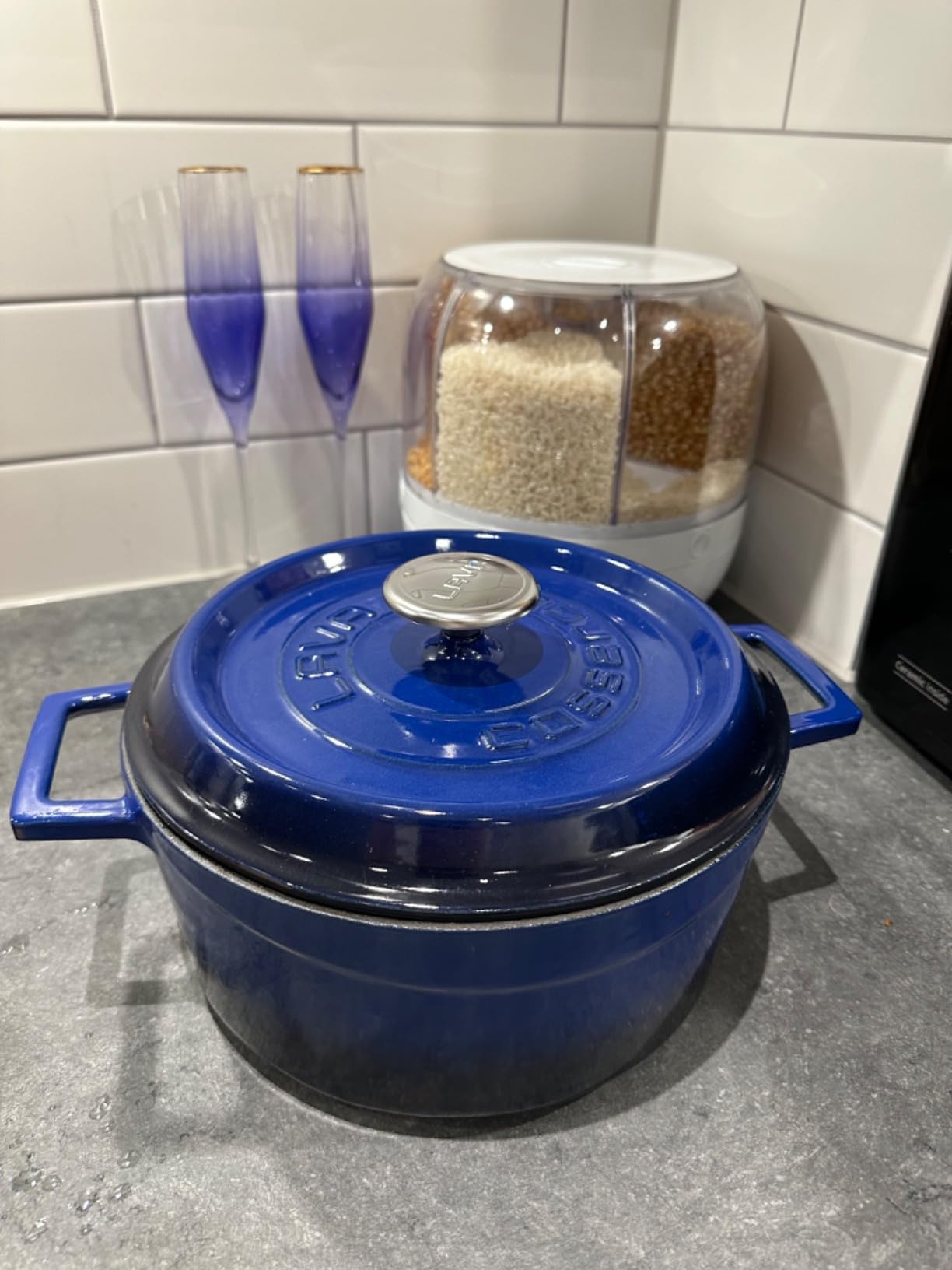 Lava Signature Series LVYTC24K2B Bräter 4,5 L Blau emailliert