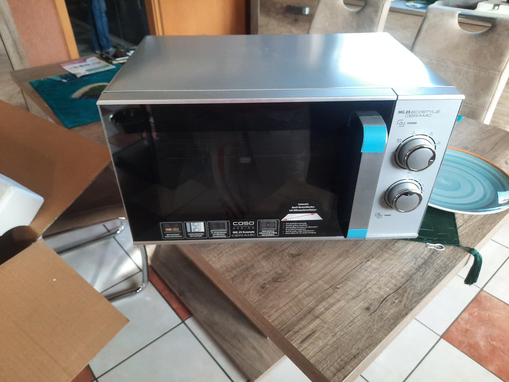 CASO MG20 Ecostyle Ceramic Mikrowelle mit Grill 20 Liter