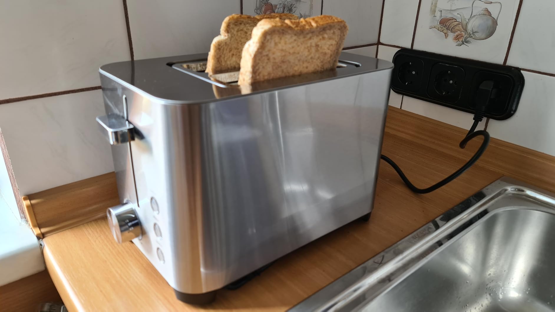 Caso Selection T2 Toaster Edelstahl 2 Scheiben 7 Stufen