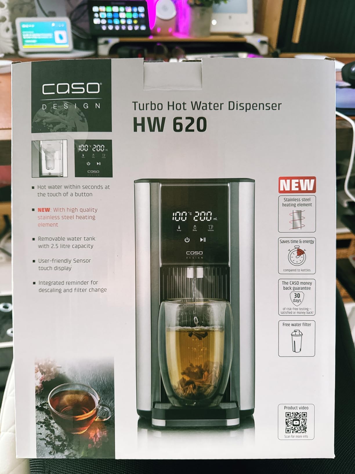 Caso HW 620 Heißwasserspender Edelstahl 2,5 L