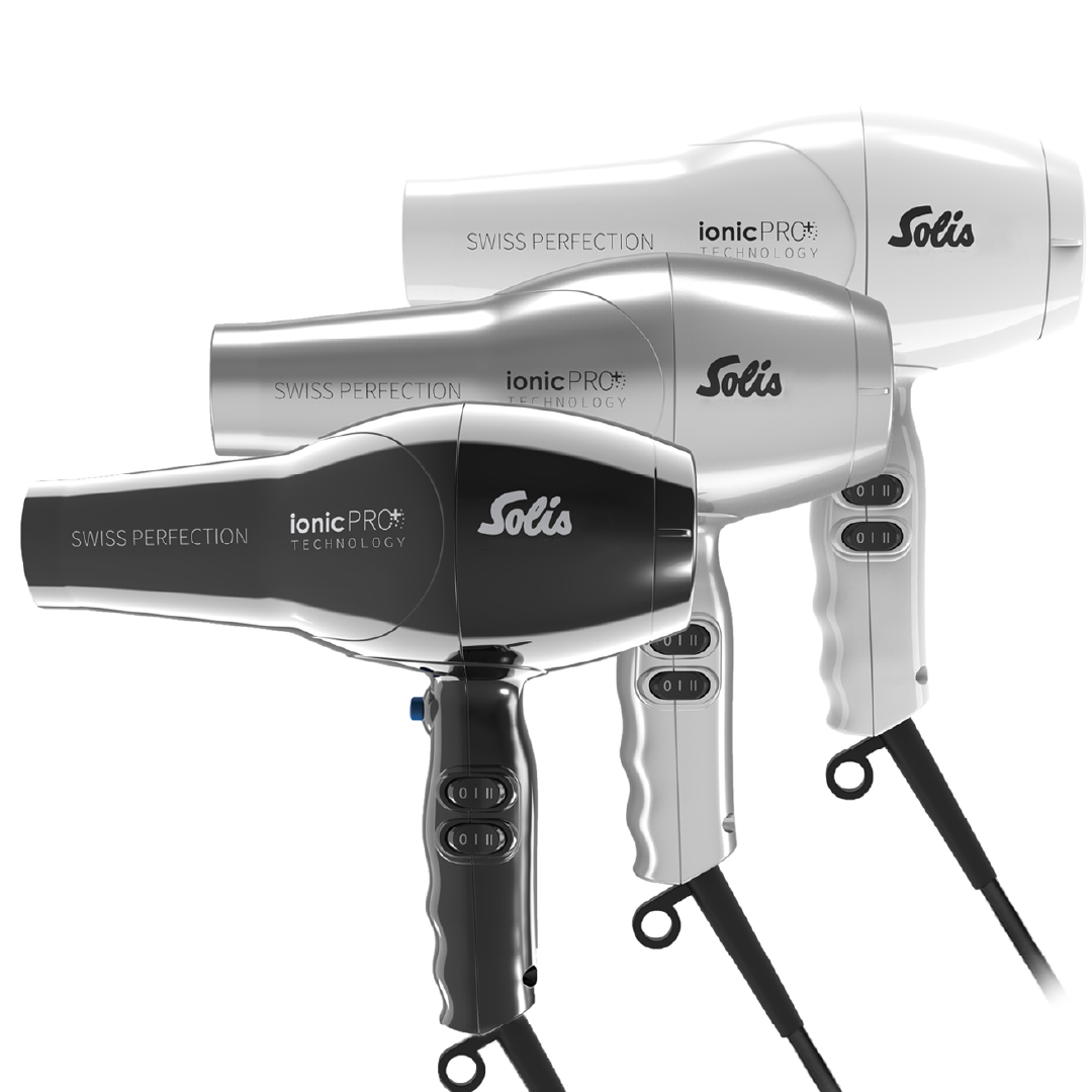 Solis Swiss Perfection 360 ionicPRO Haartrockner Schwarz