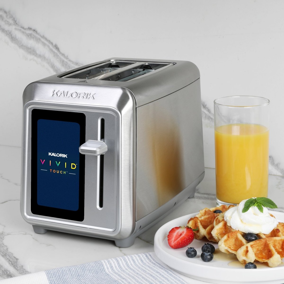 Kalorik VIVID 2-Scheiben Toaster TFT-Display Edelstahl