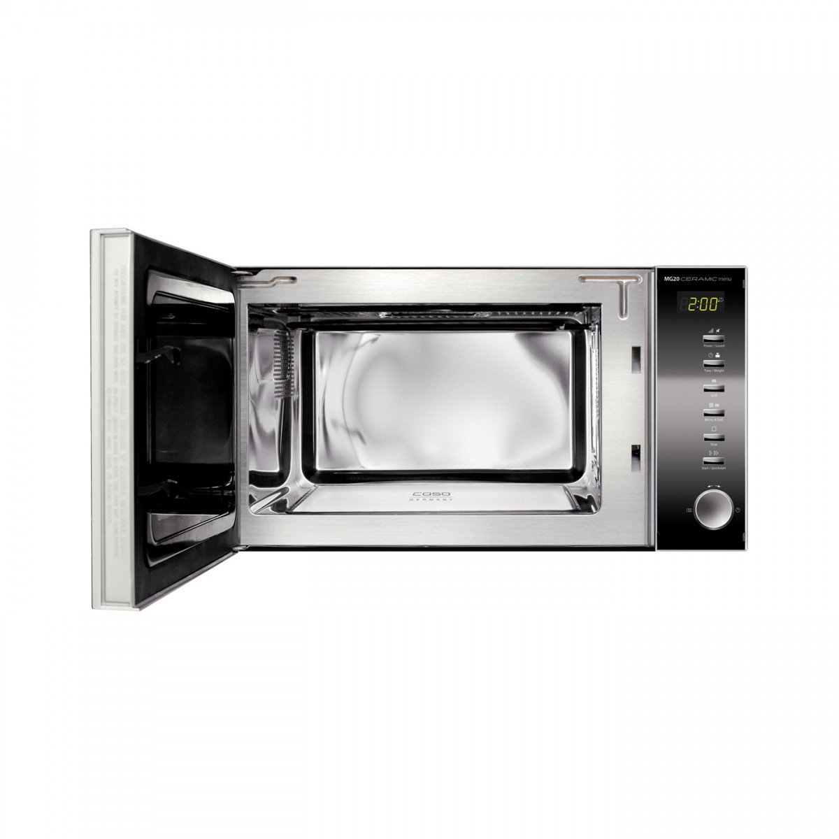 CASO MG20 Ceramic menu Mikrowelle mit Grill 20L Keramikboden