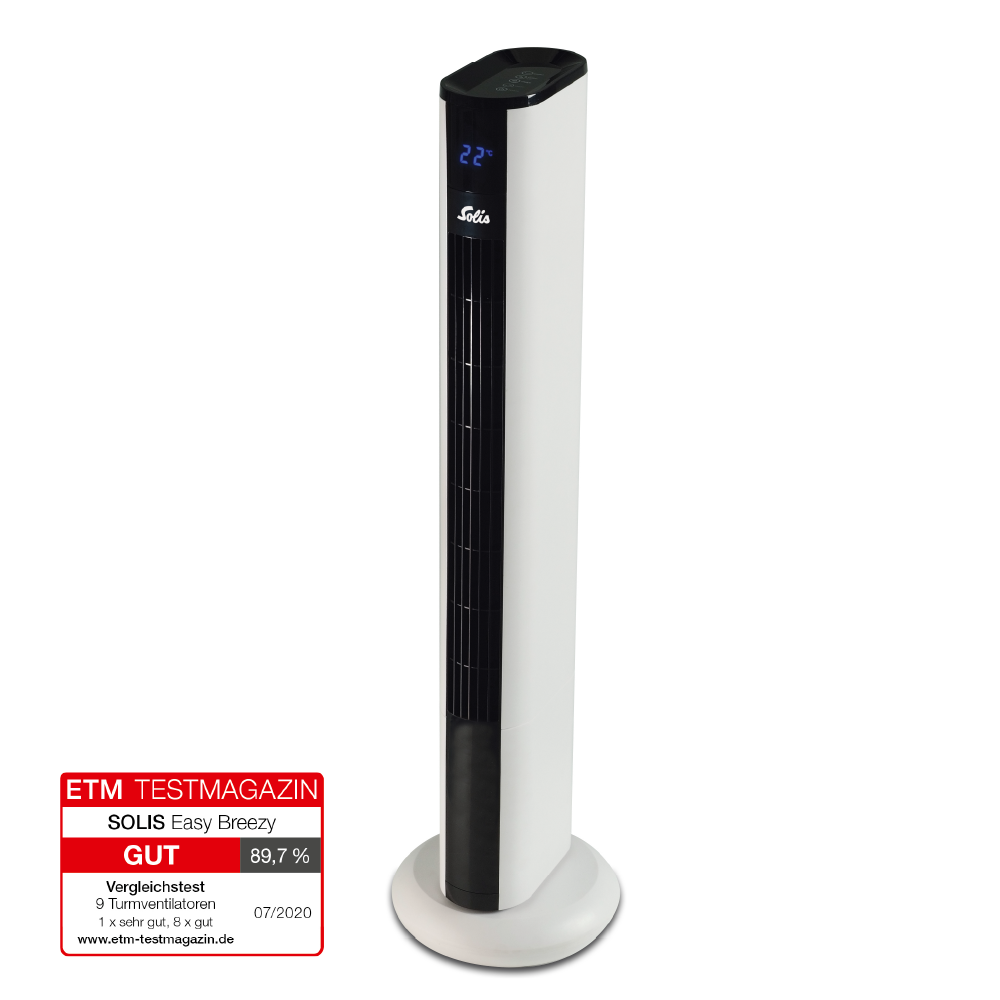 Solis Easy Breezy Turmventilator Weiß Typ 757 50 Watt
