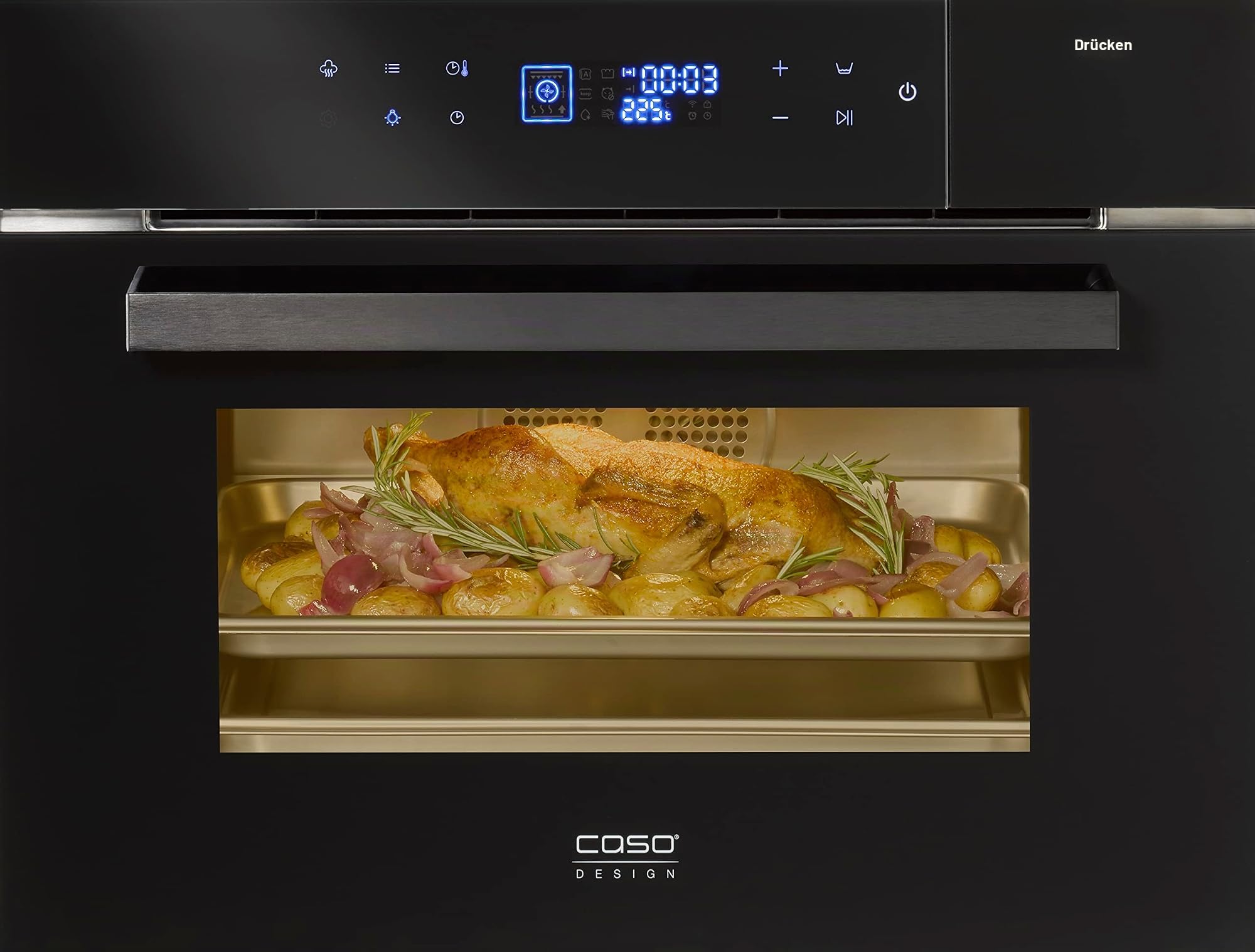 Caso SteamMaster E 56 Einbaubackofen 45L Dampf 3000W