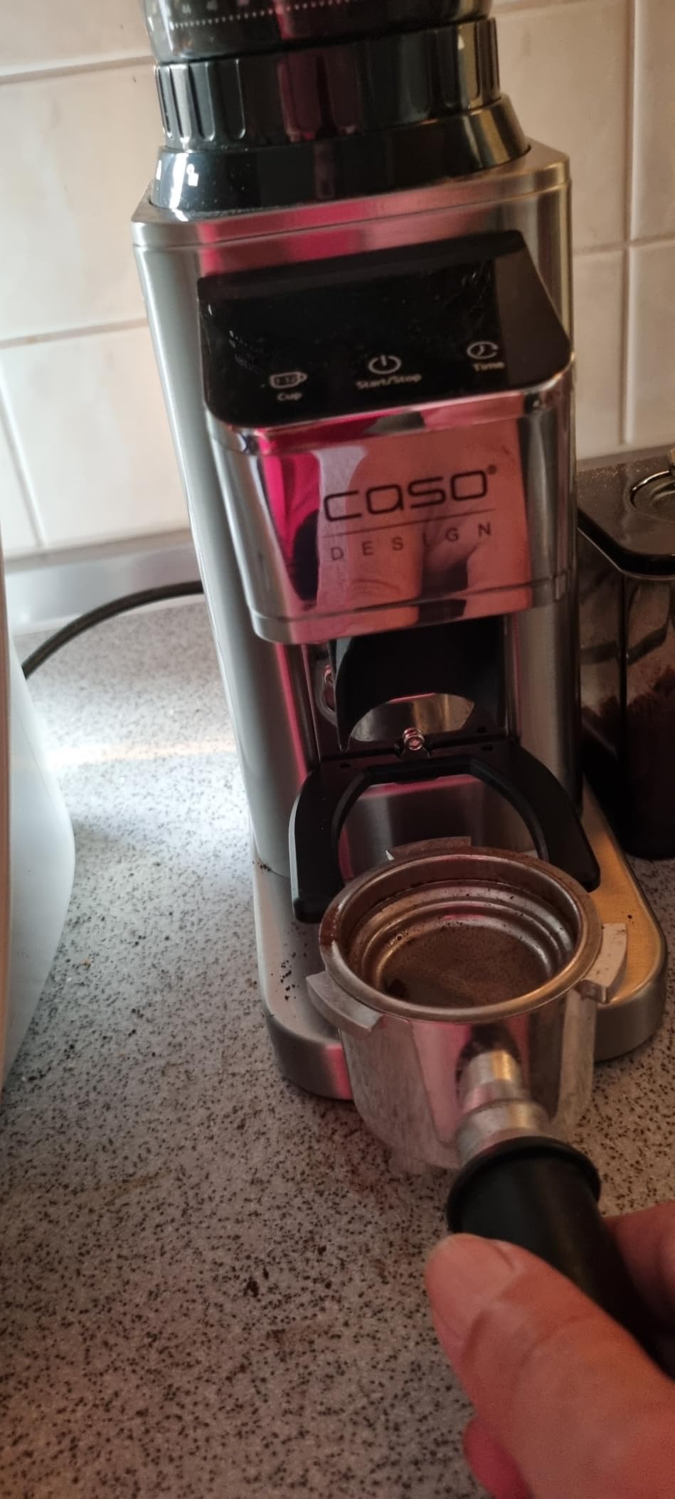 Caso BaristaChef Inox Kaffeemühle Edelstahl 48 Mahlgrade