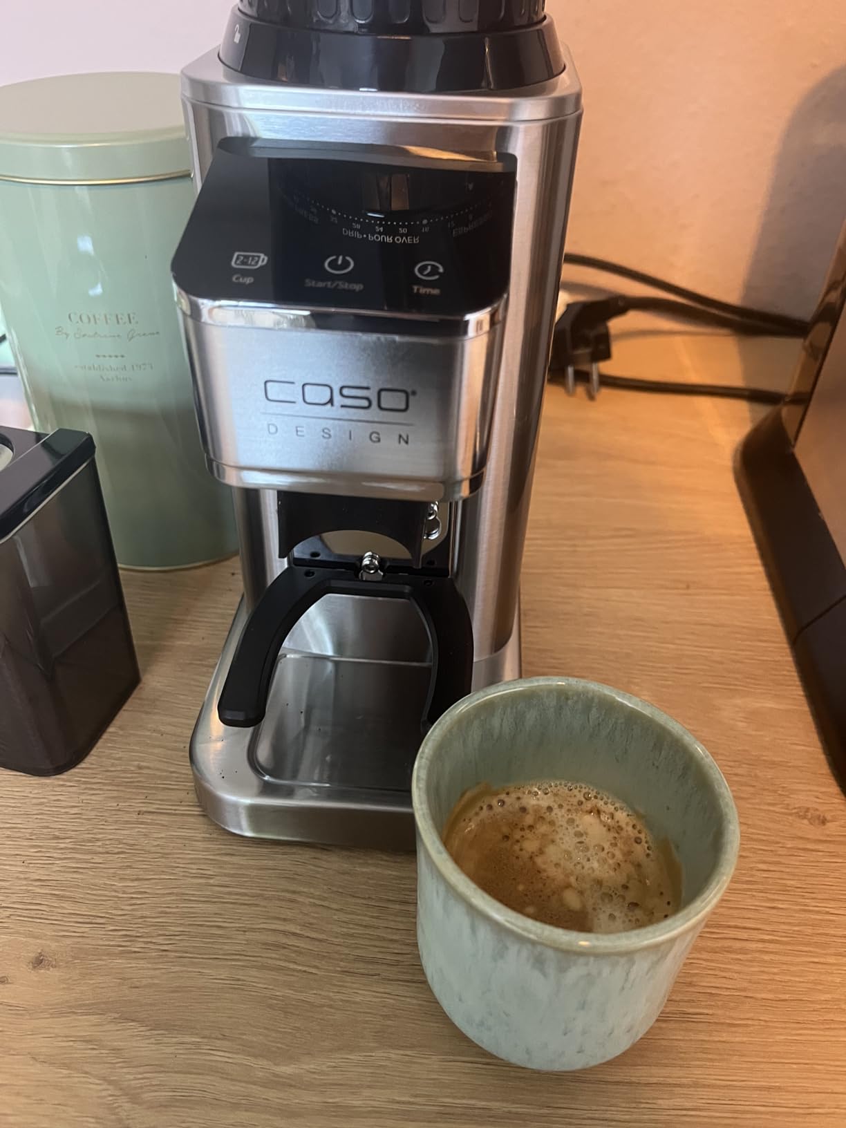 Caso BaristaChef Inox Kaffeemühle Edelstahl 48 Mahlgrade