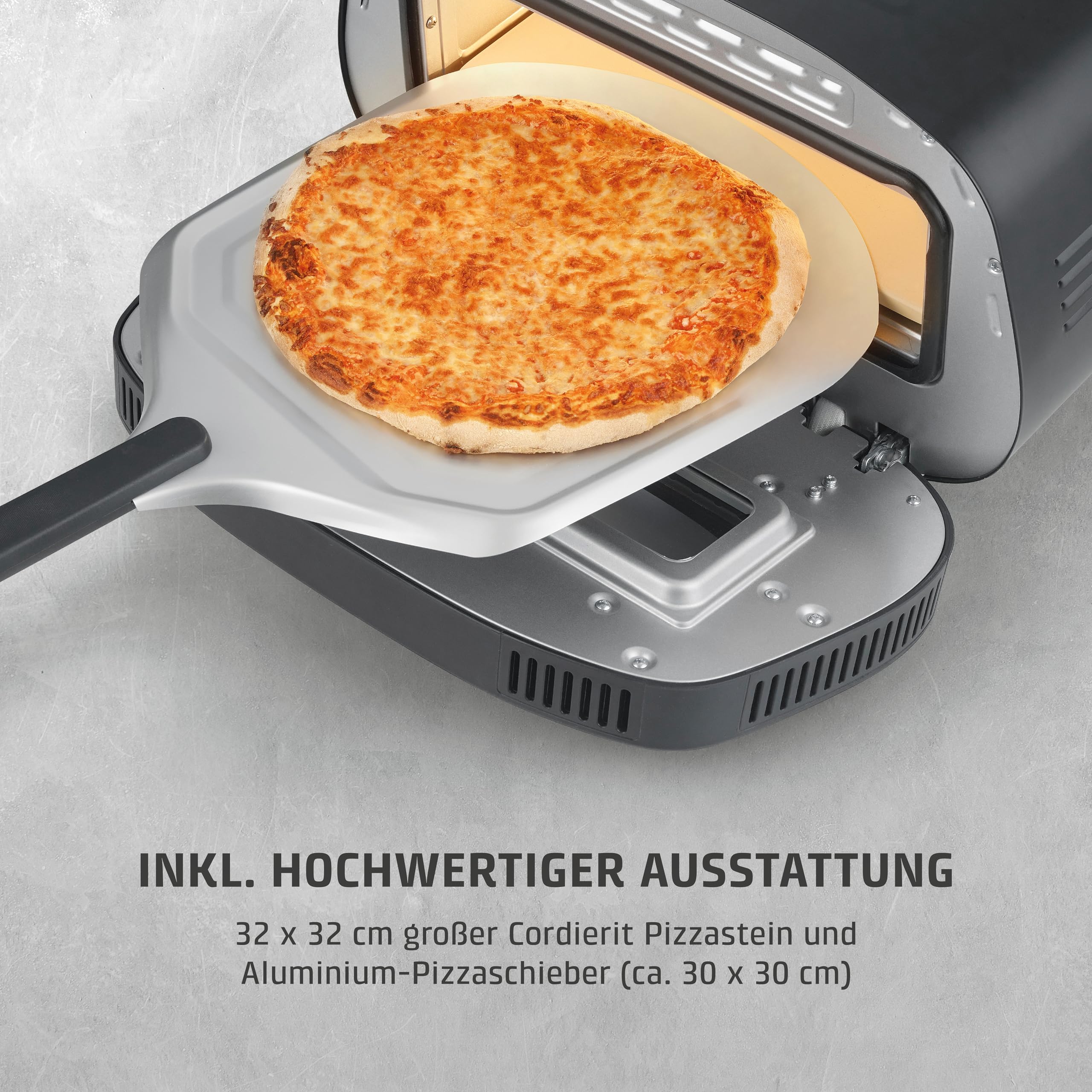 CASO PizzaChef 430° Pizzaofen mit Pizzastein 33 cm