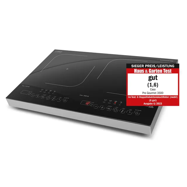 Caso Pro Gourmet 3500 Doppel-Induktionskochfeld 3500 Watt