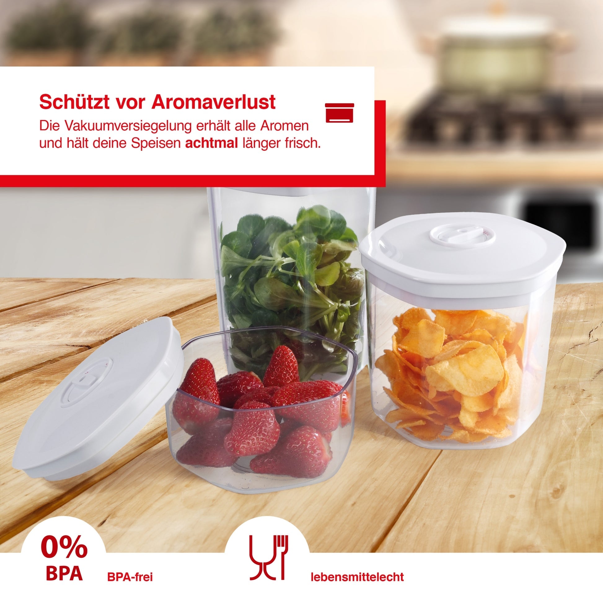 Solis Vac Prestige Vakuumbehälter 3er-Set 700 1400 2000ml