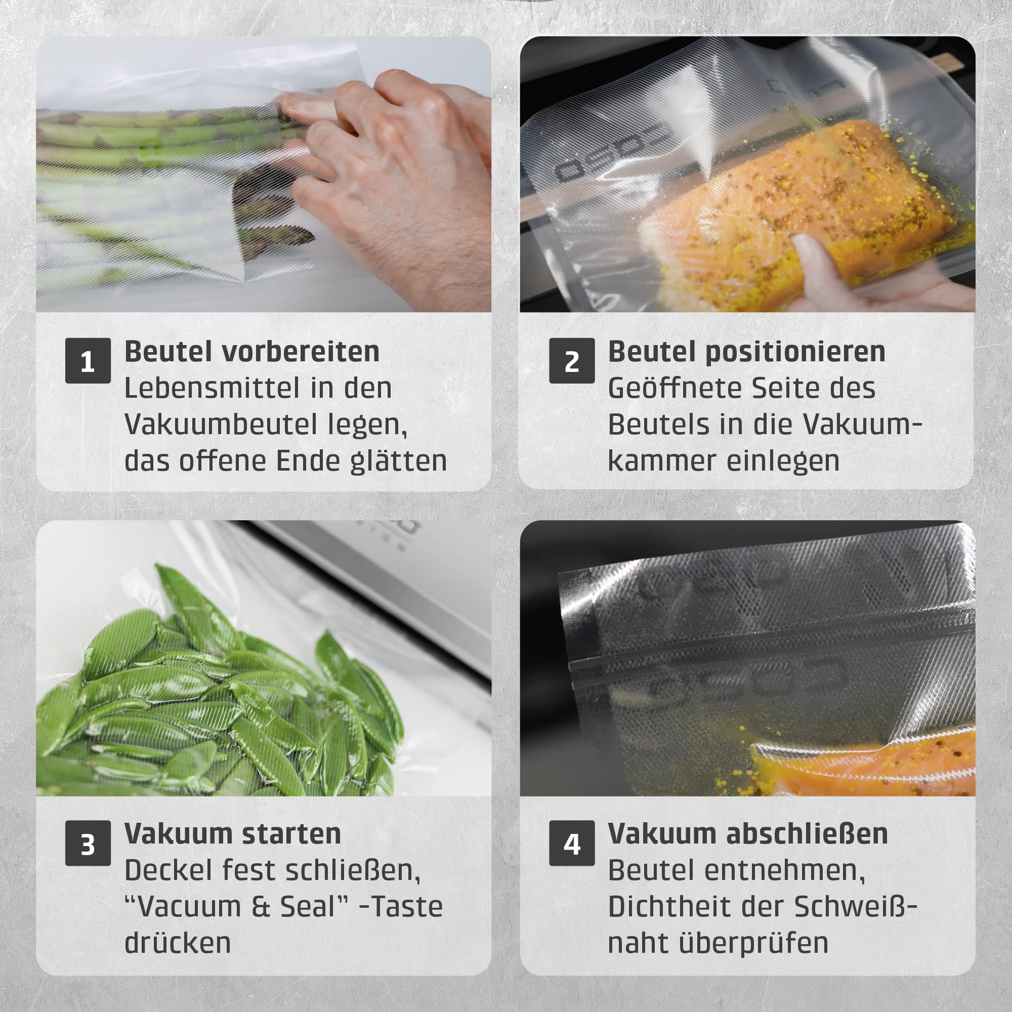 Caso HC170 Vakuumiergerät 9 l/min 30 cm Naht