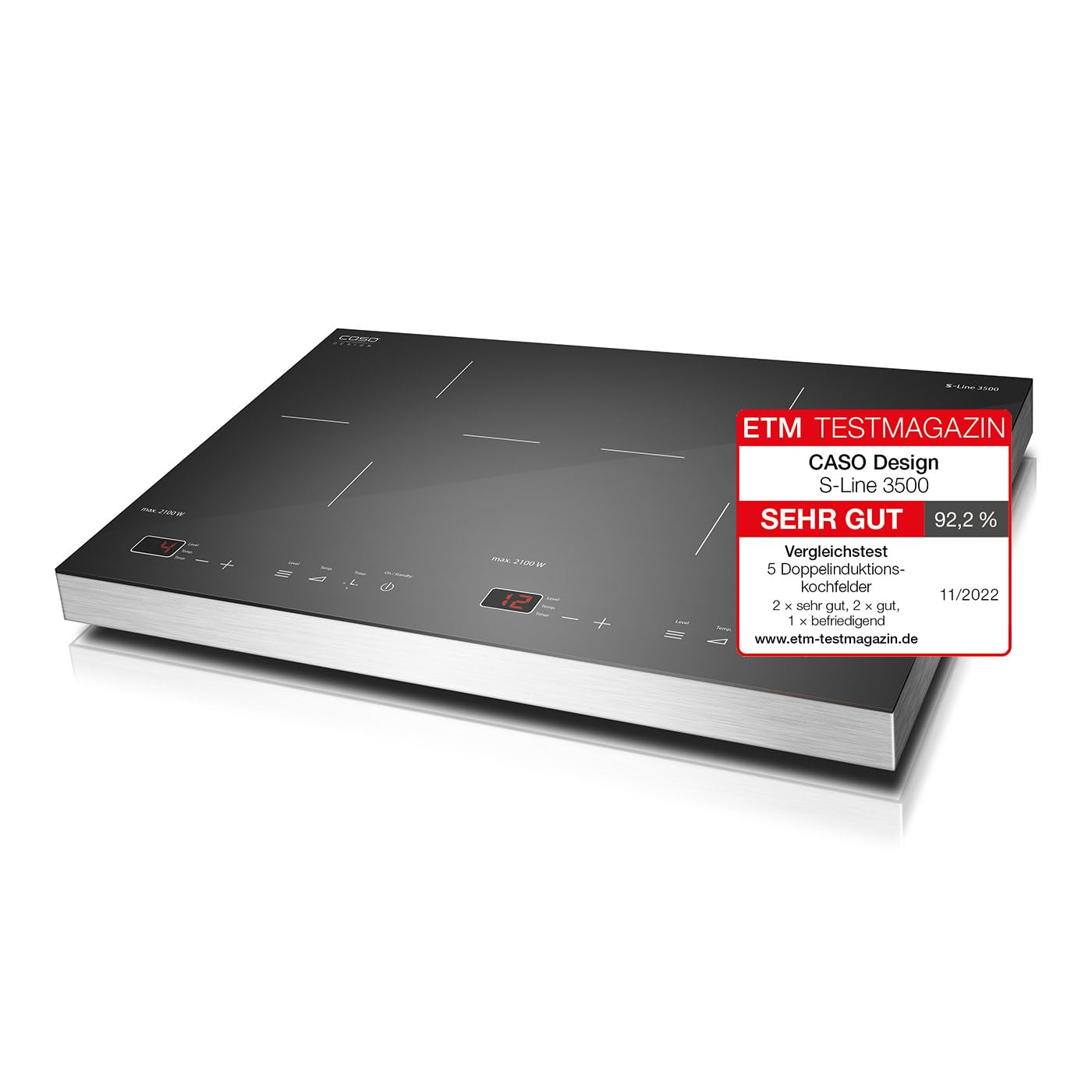 CASO S-Line 2100 Induktionskochplatte 2100W Mobil