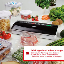 Solis EasyVac Pro Vakuumierer Noir für trocken & feucht