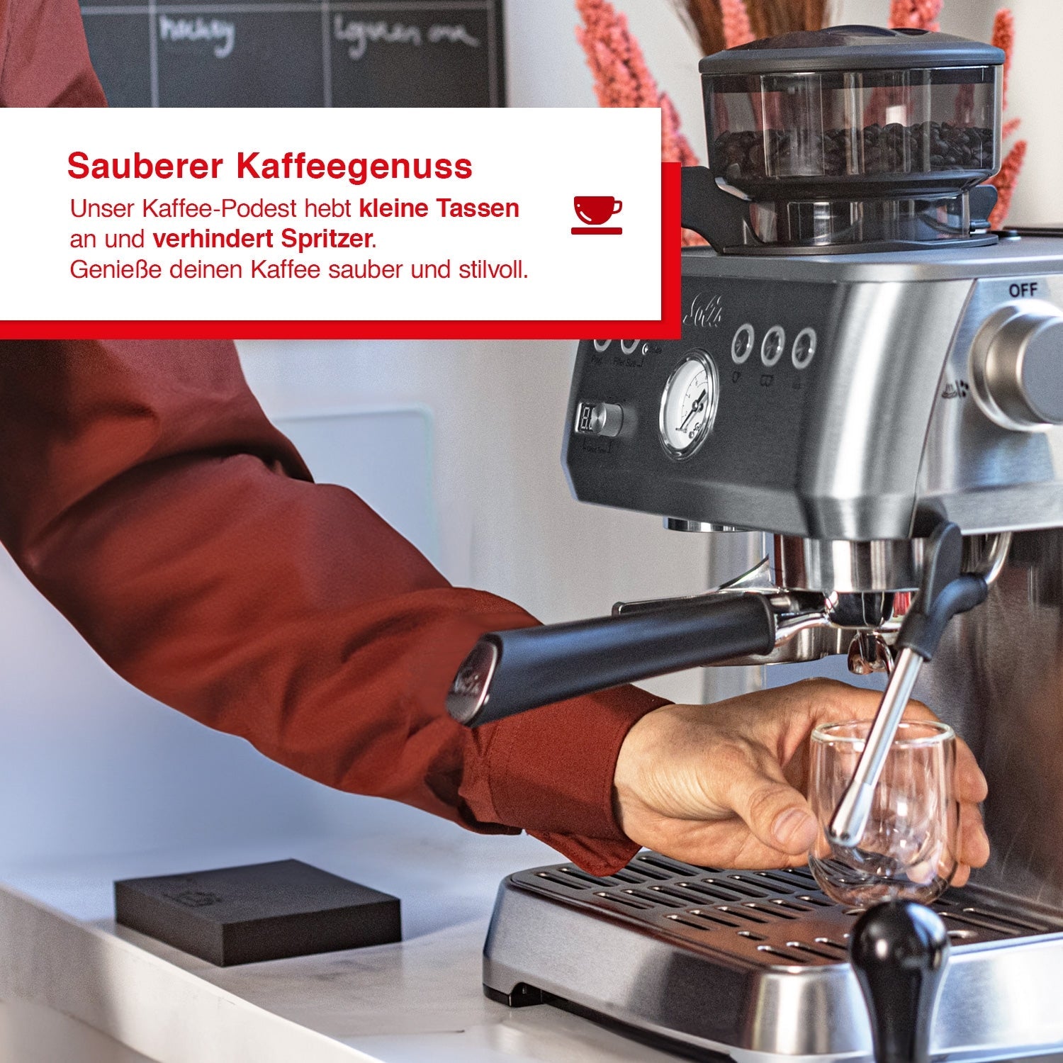 Solis Barista Perfetta Plus Tassenpodest Coffee Podium 2 cm