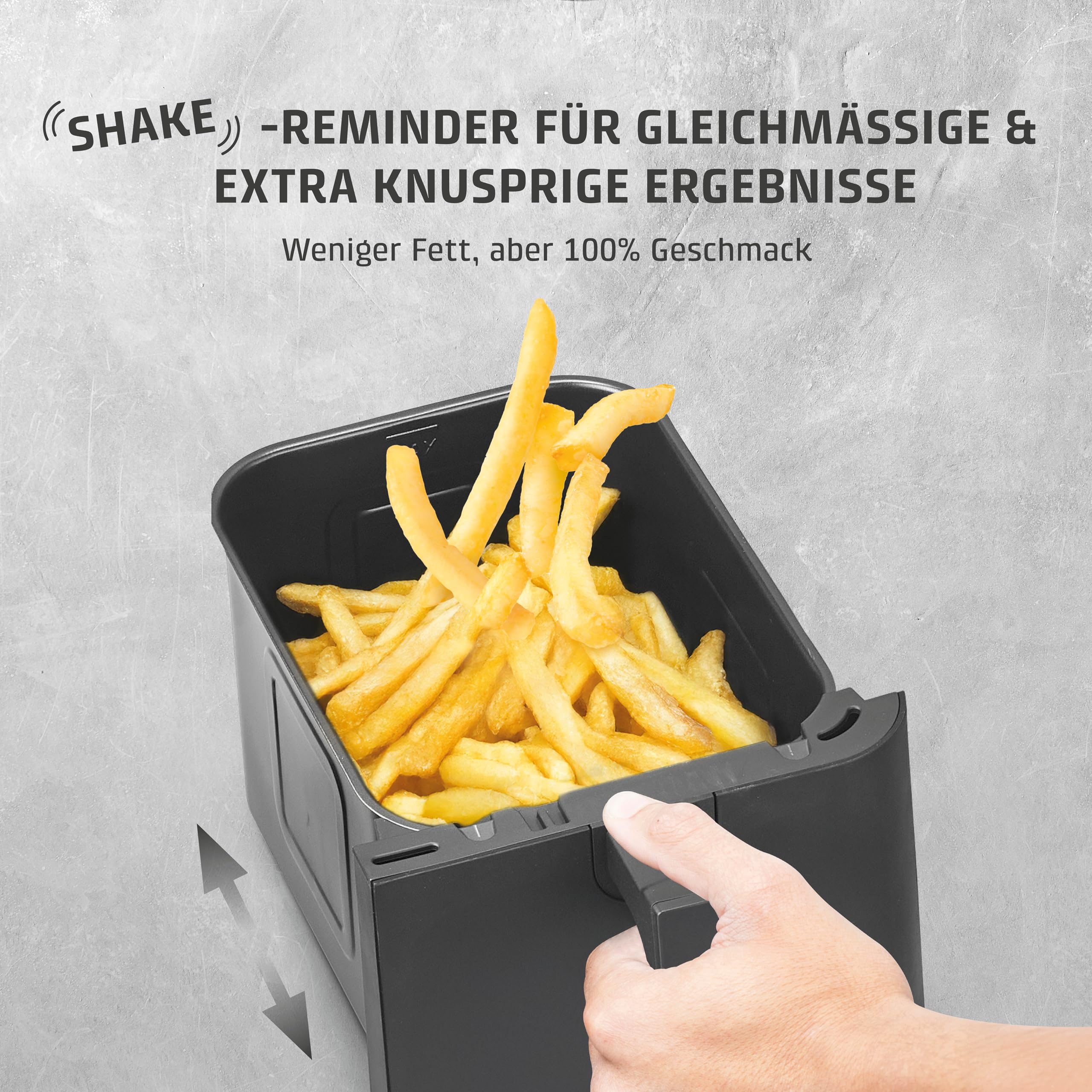 Caso AirFry 6.0 Heißluftfritteuse 6 Liter 38 dB Touch