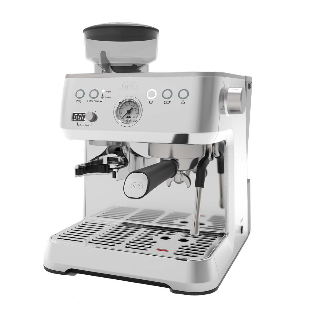 Solis Grind & Infuse Perfetta Espressomaschine Silber PID