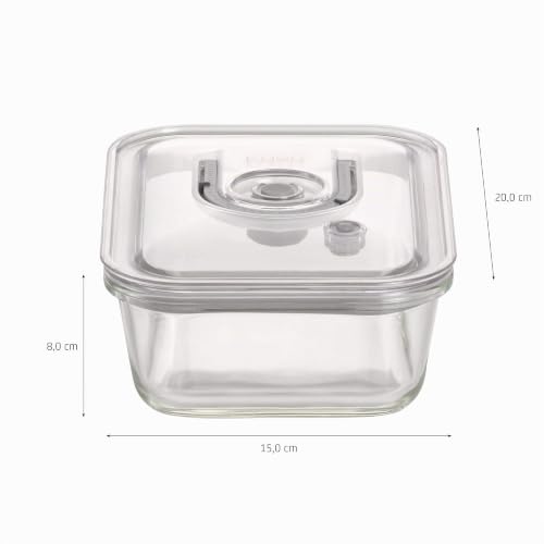 CASO VacuBoxx EL Vakuumbehälter eckig 1000 ml Glas