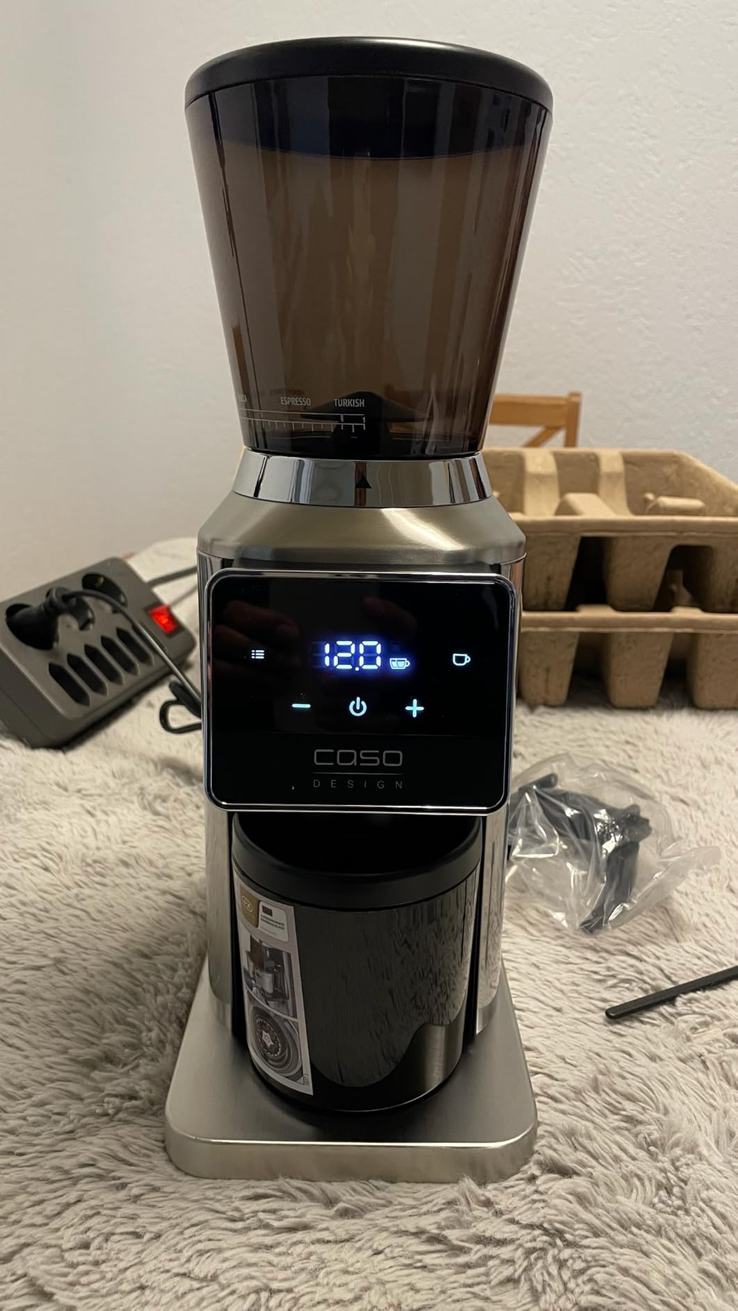 Caso BaristaChef Inox Pro Kaffeemühle Edelstahl 320 g