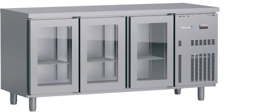 Marecos Bancadas RCS 3 PV Kühltisch Edelstahl