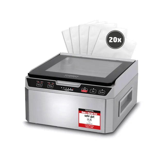 CASO VacuChef 40 Kammervakuumierer Edelstahl 3 Liter