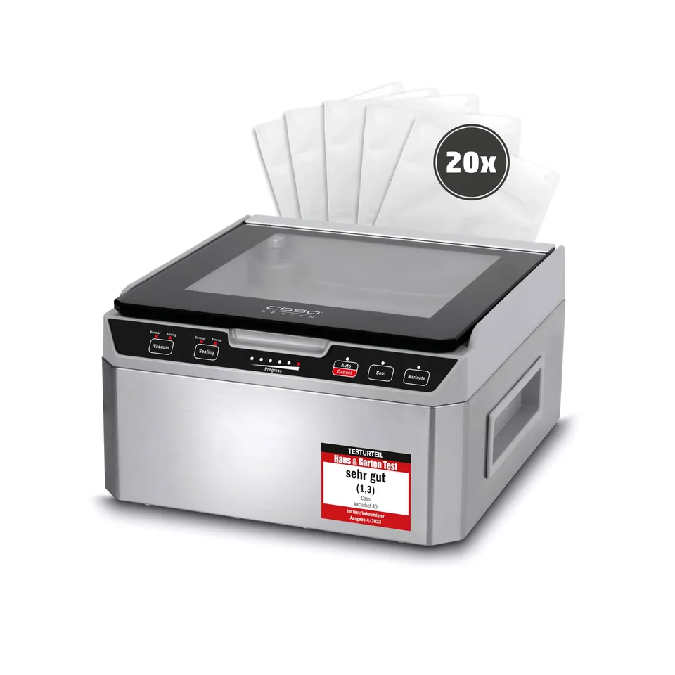 CASO VacuChef 40 Kammervakuumierer Edelstahl 3 Liter