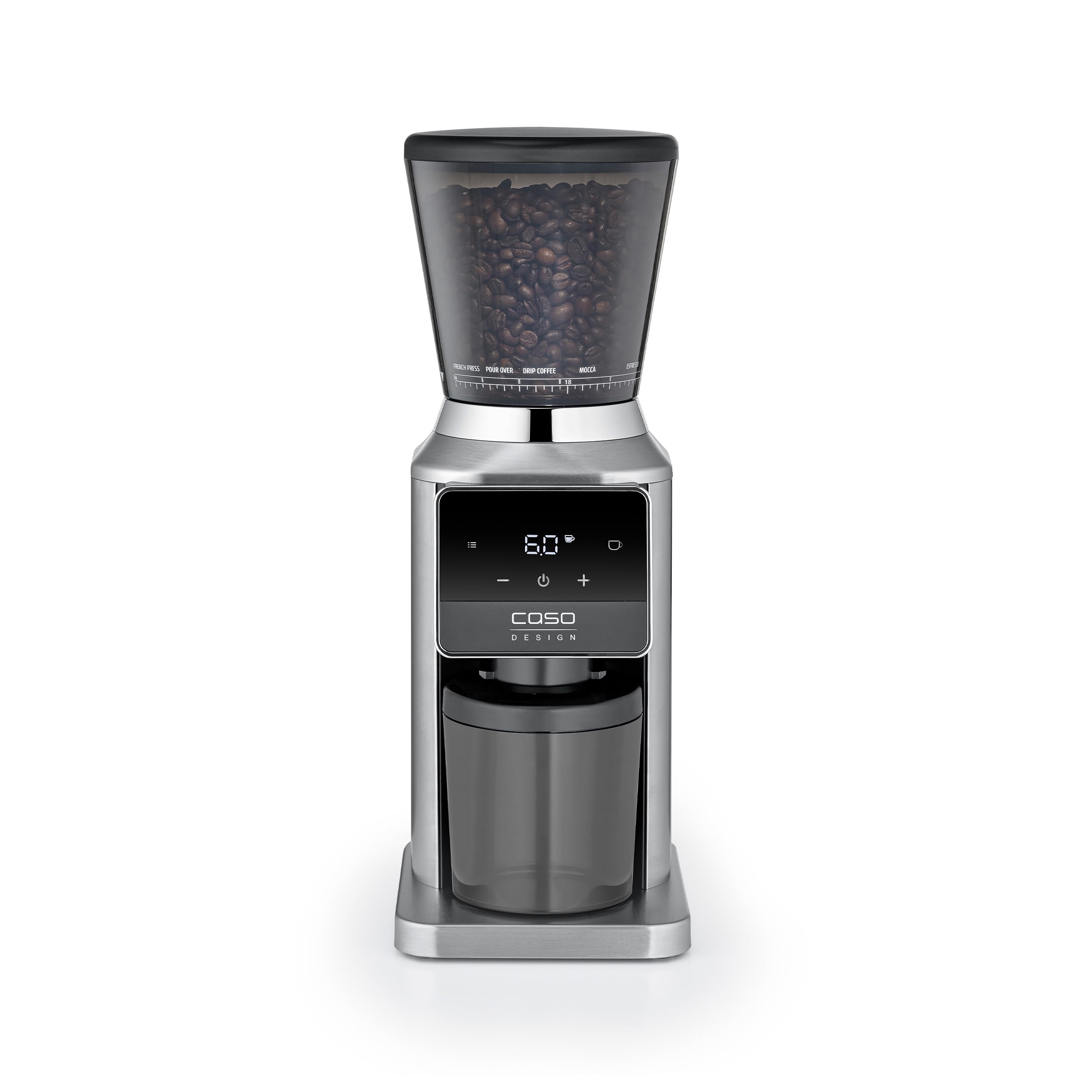 Caso BaristaChef Inox Pro Kaffeemühle Edelstahl 320 g