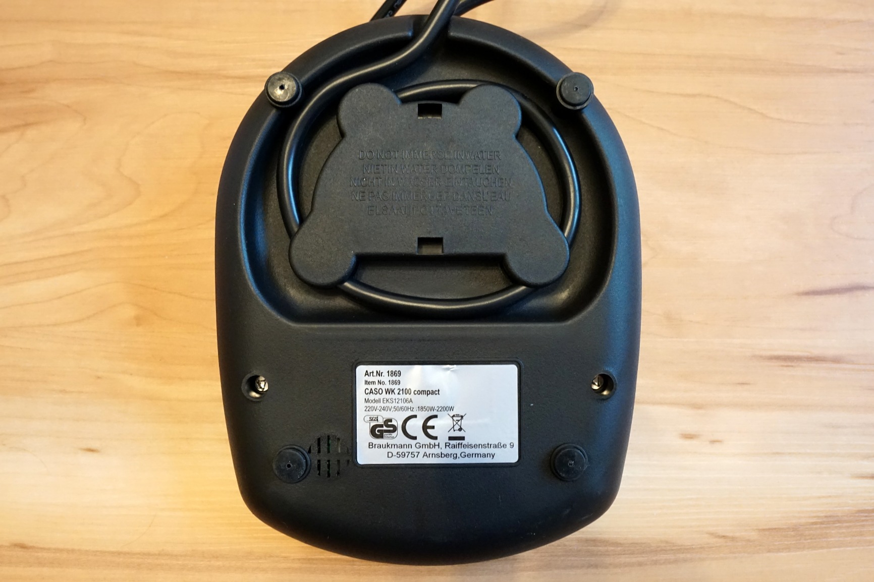 CASO WK 2100 compact Wasserkocher 1,2L 2200W