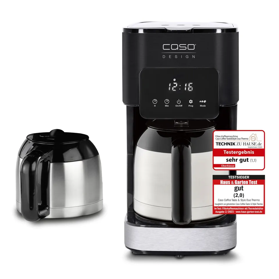 Caso Coffee Taste & Style Duo Thermo Kaffeemaschine 2 Kannen