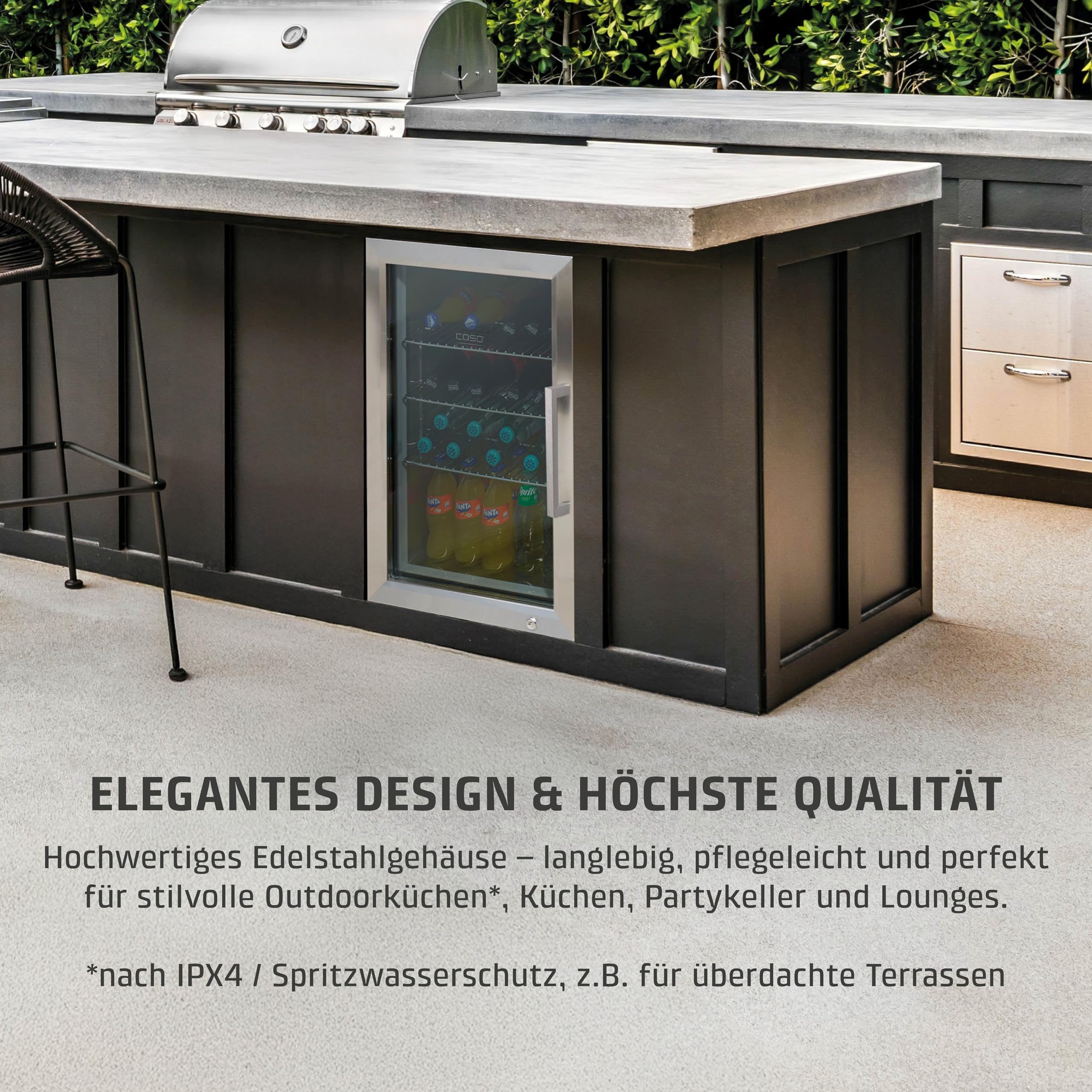 Caso BBQ Cooler S-L Kühlschrank 63L Tür links IPX4