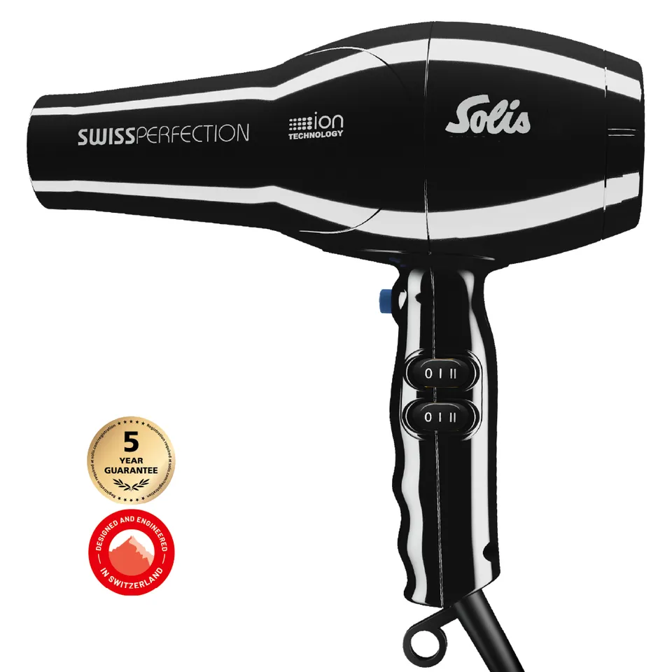 Solis Swiss Perfection Haartrockner Schwarz Ionen