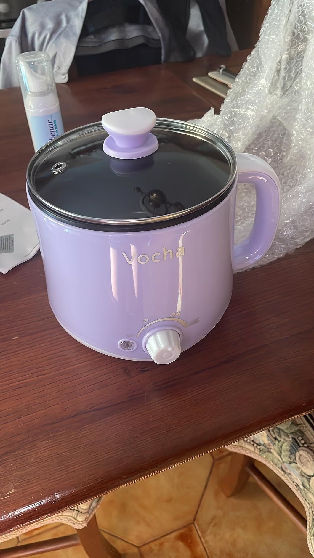 Vocha Electric Pot Hot Pot 1,6 Liter Beige 600 Watt