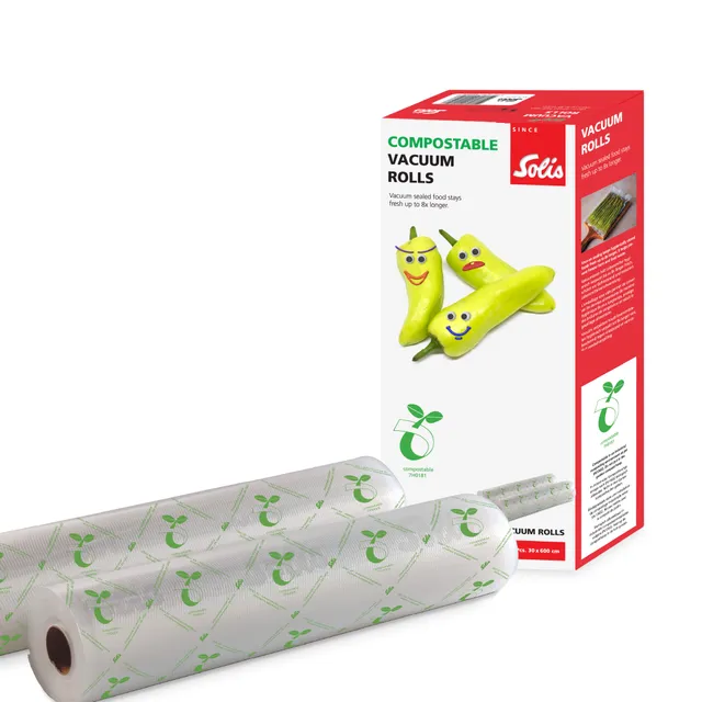 Solis Vac Prestige Vakuumrollen 30x600cm 2 Rollen kompostierbar