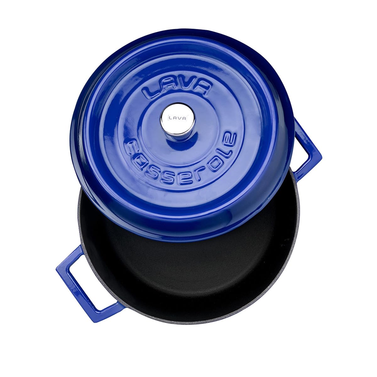 Lava Signature Series LVYTC24K2B Bräter 4,5 L Blau emailliert