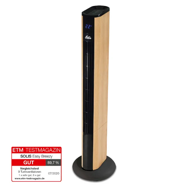 Solis Easy Breezy 757 Turmventilator Holzoptik 50 Watt