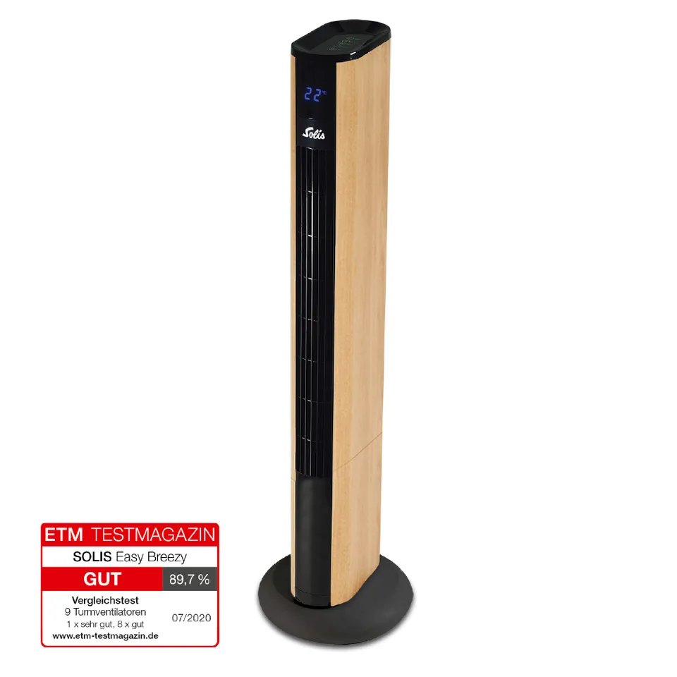 Solis Easy Breezy 757 Turmventilator Holzoptik 50 Watt