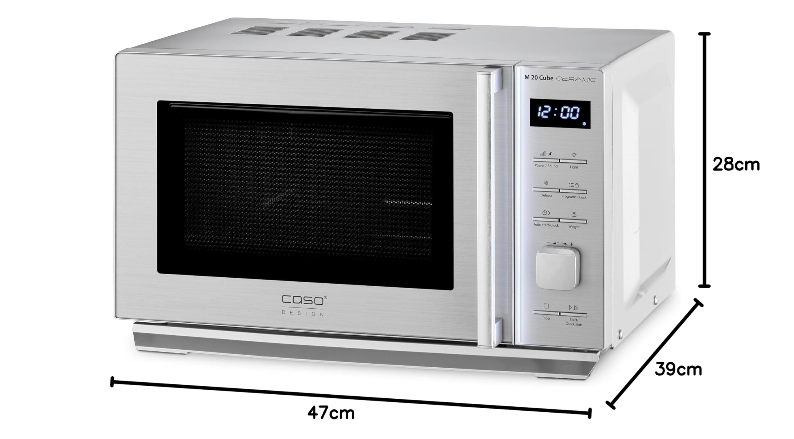 CASO M 20 Cube Ceramic Mikrowelle 20 l 800 W