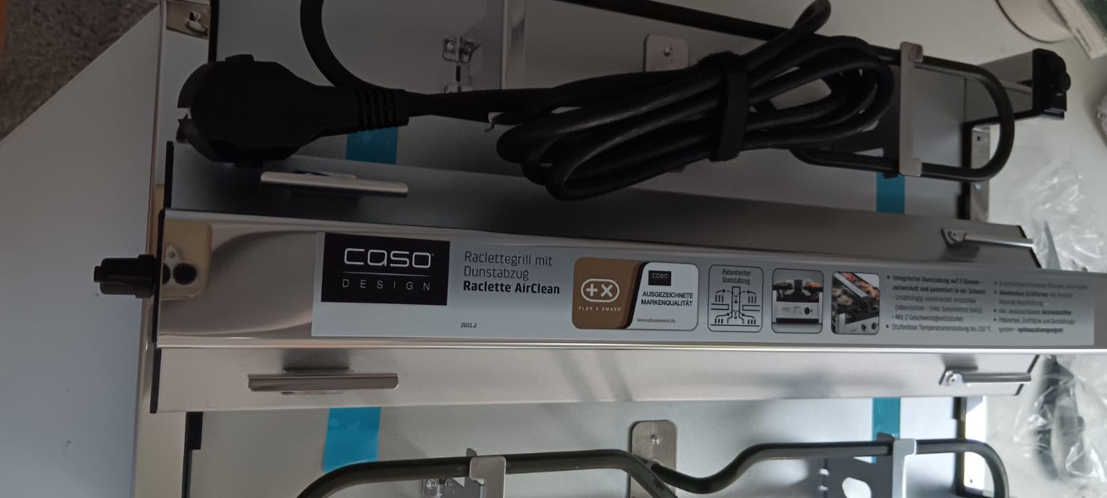 Caso Raclette AirClean Raclettegrill 8 Personen 1500 W Edelstahl