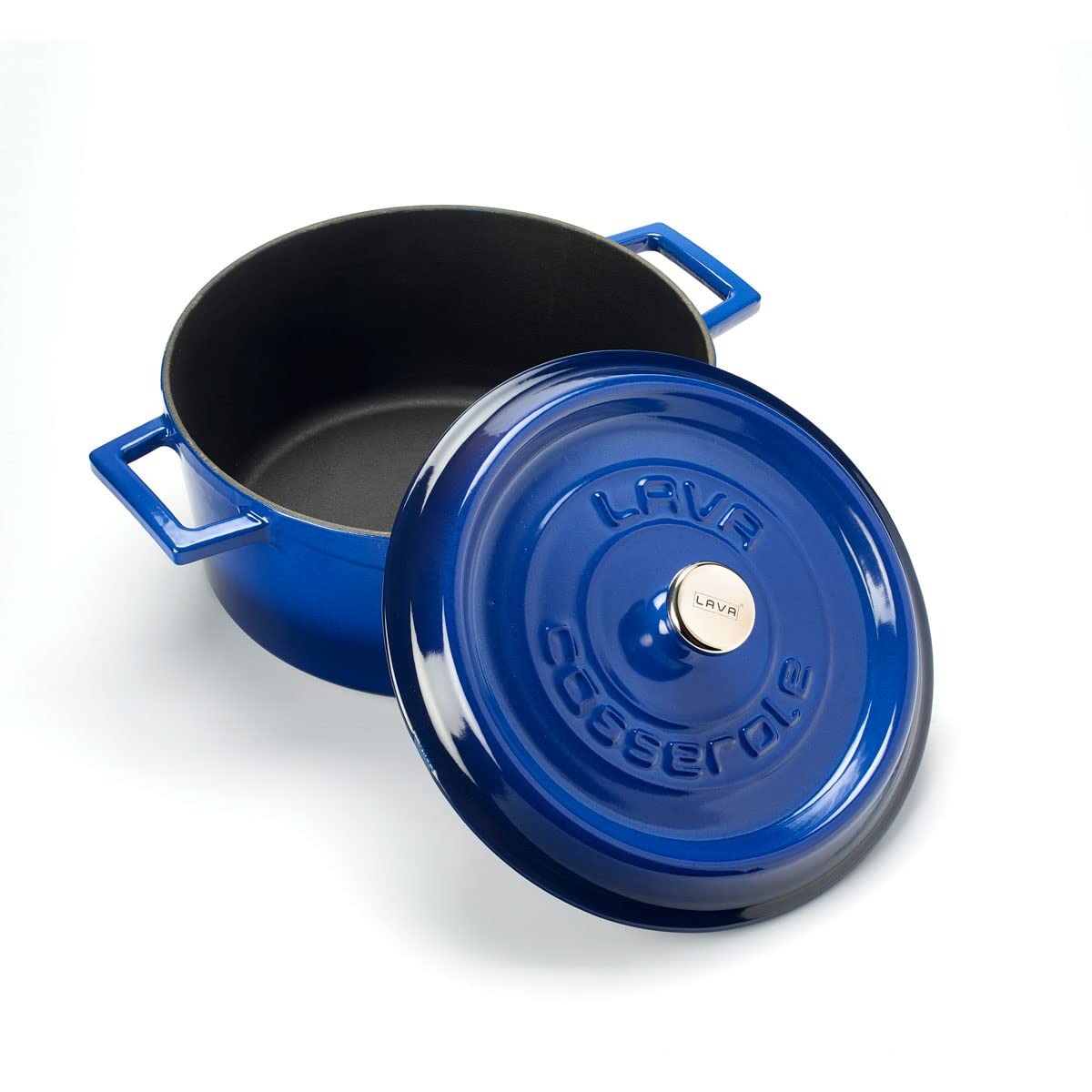 Lava Signature Series LVYTC24K2B Bräter 4,5 L Blau emailliert